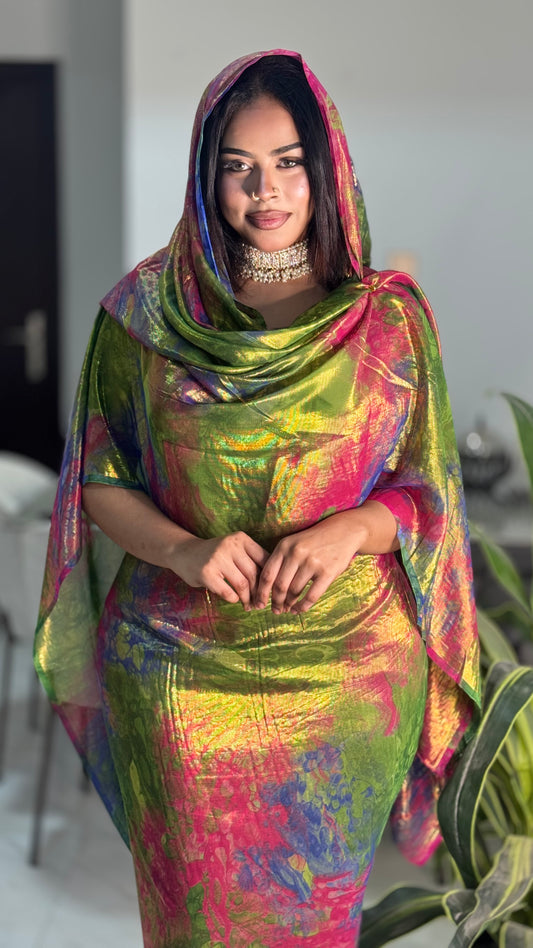 حرير زري اخضر